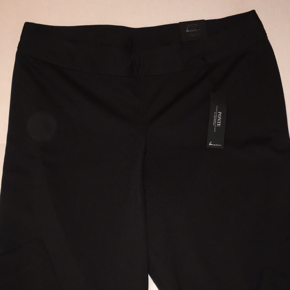 Lane Bryant The Lena Trouser | Black Ponte Slack With Stretch | Size 14/16